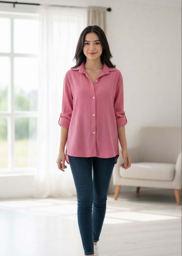 Pink Button-Down Shirt
