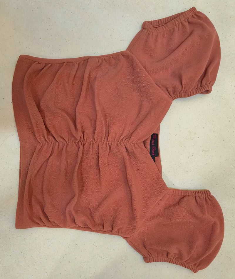 Ruched Puff Sleeve Top