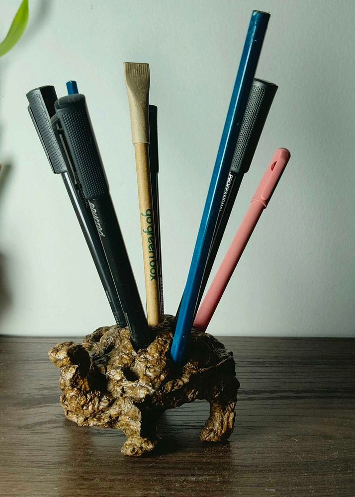 Organic tortoise Pen Holder 💚