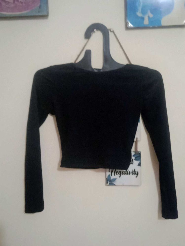 Black Long Sleeve Top