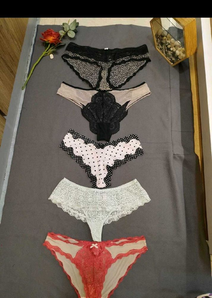 Lace &amp; Pattern Panty Bundle