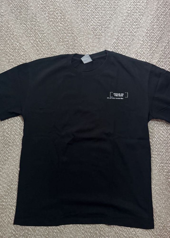 Zara Black Graphic Print T-Shirt