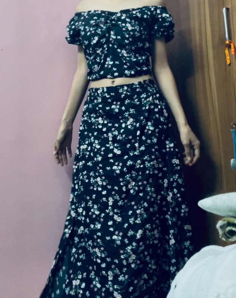 floral two piece set