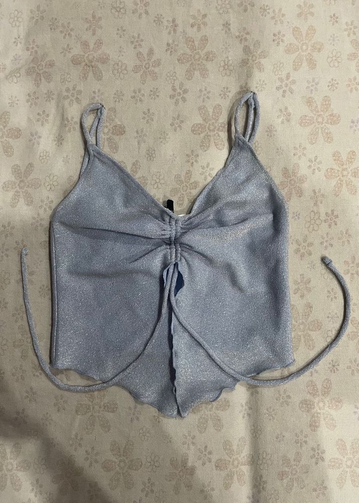Sparkly Ruched Cami Top 🌀
