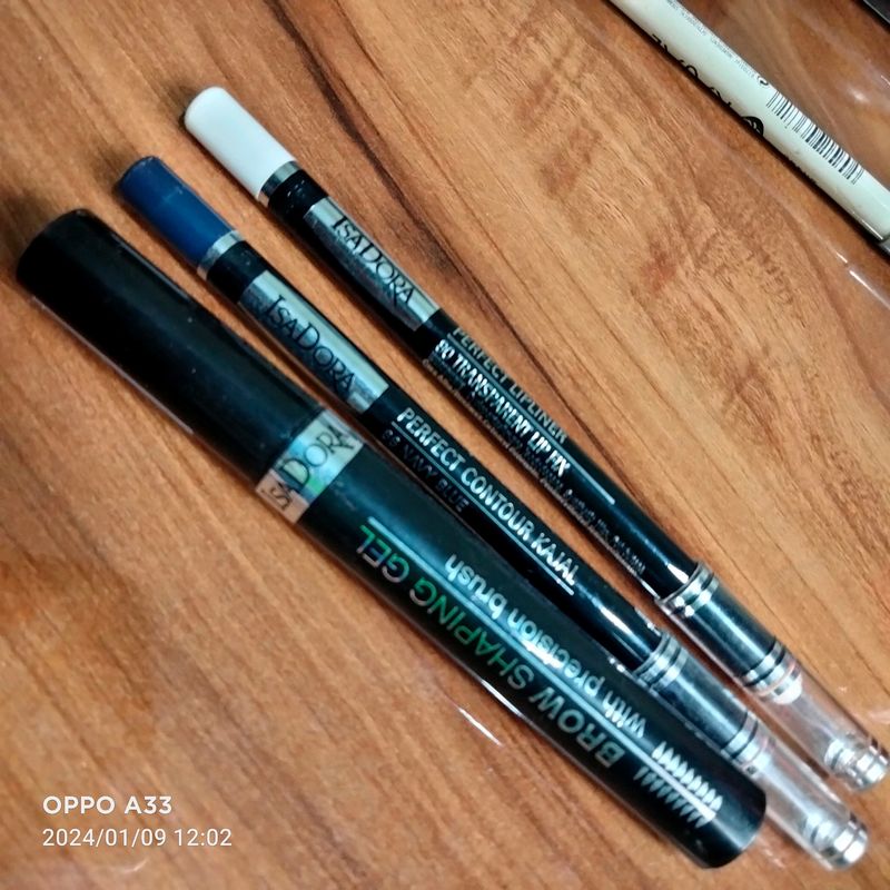 Isadora Lip Primer, Eyeliner, Brow Definer Combo