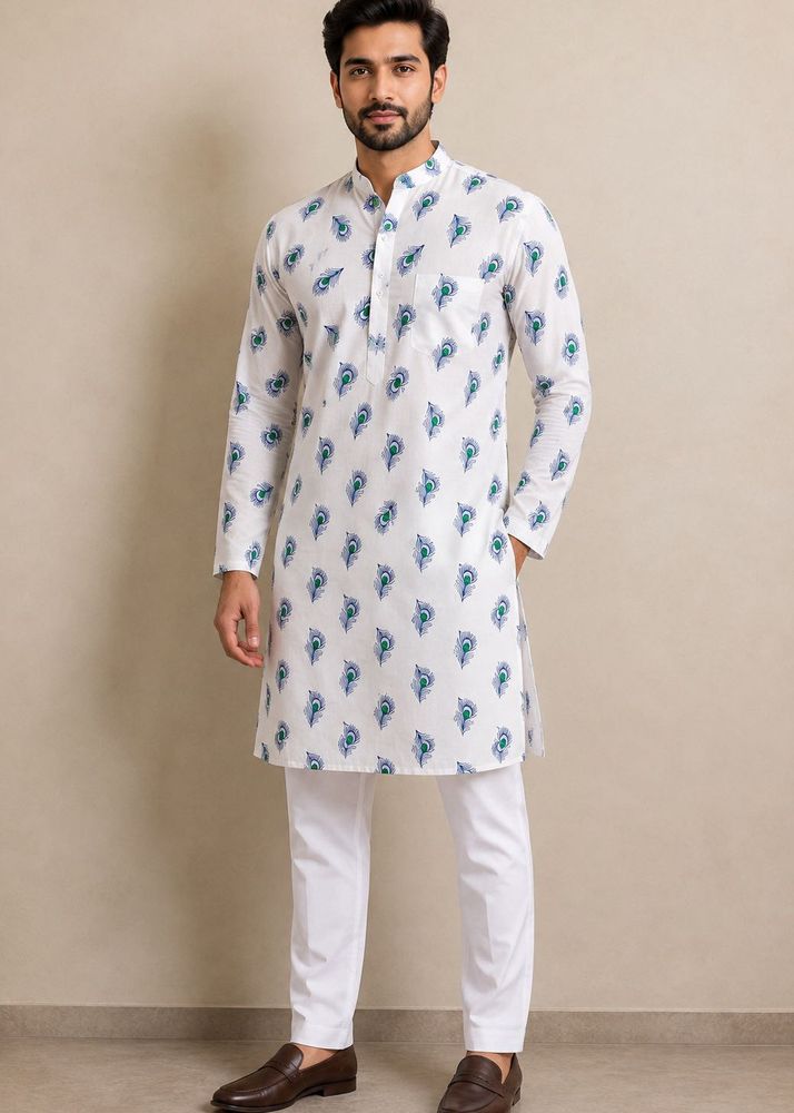 Men's Printed Kurta