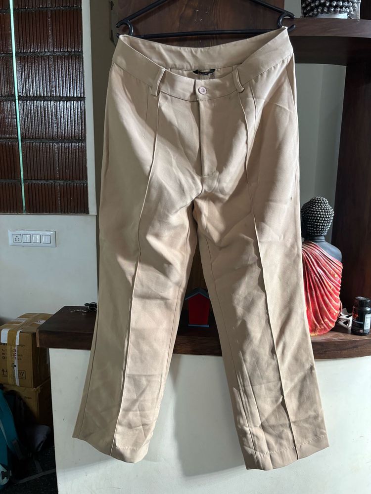 Beige Colour Formal Pant