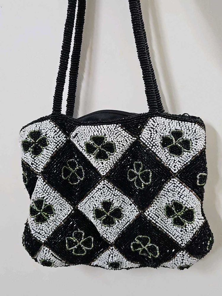 Clover Beaded Handbag