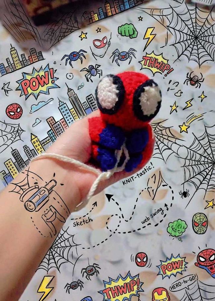 🕷️✨ HANDMADE MINI SPIDEY ✨🕷️Tiny. Cute. Fully ha