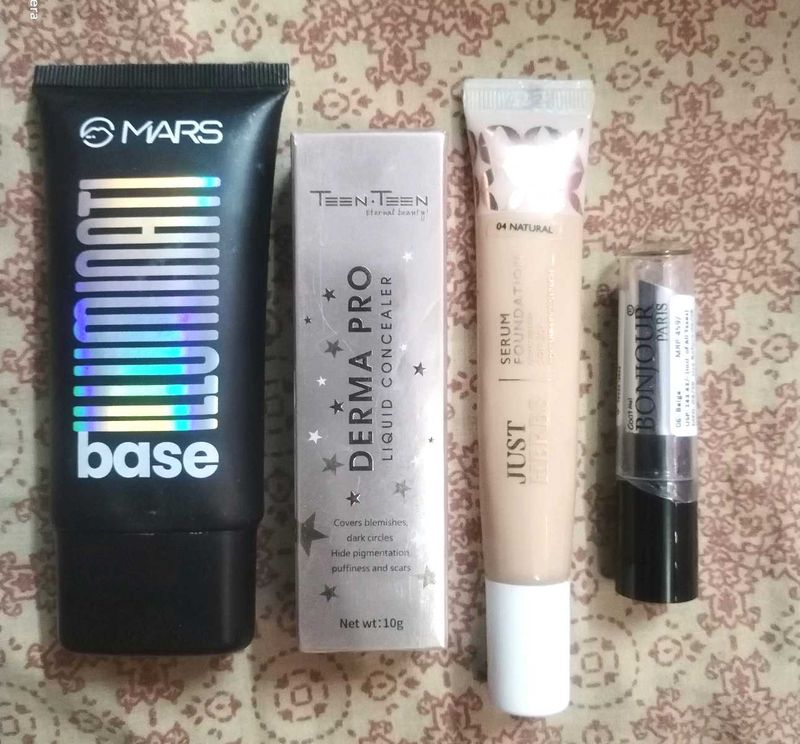 Makeup Base, Concealer &amp; Foundation Set