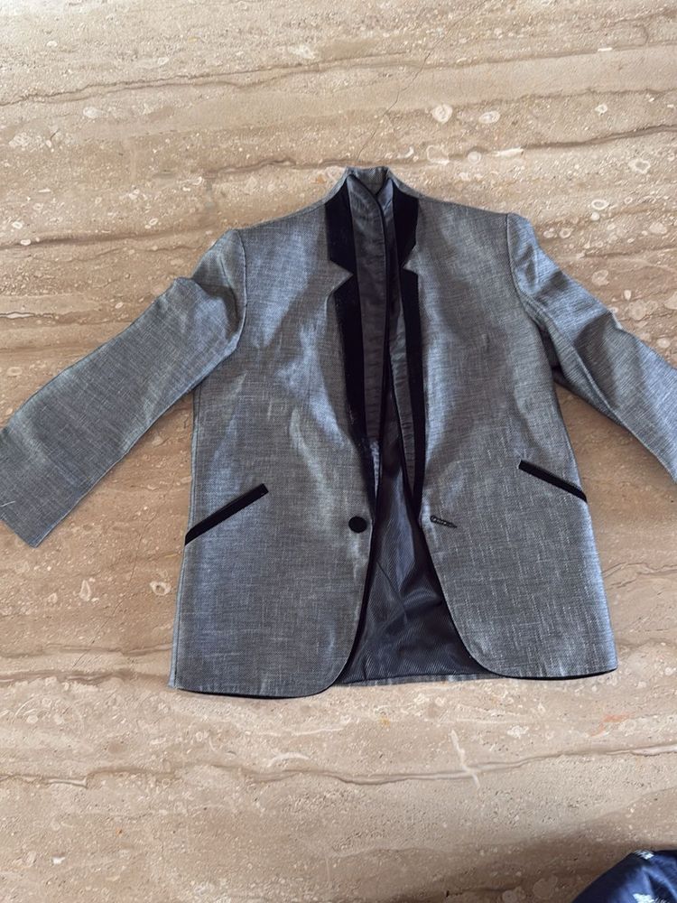 Stylish Grey Blazer 5 To 10 Years
