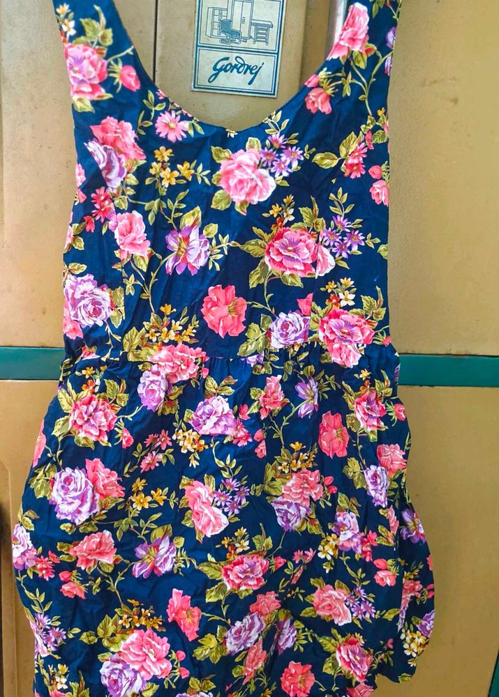Floral Print A-Line Dress
