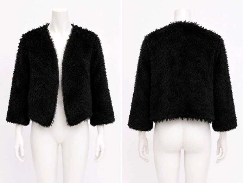Black Faux Fur Jacket