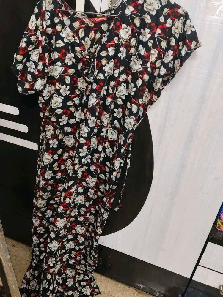 Floral Print Midi Dress