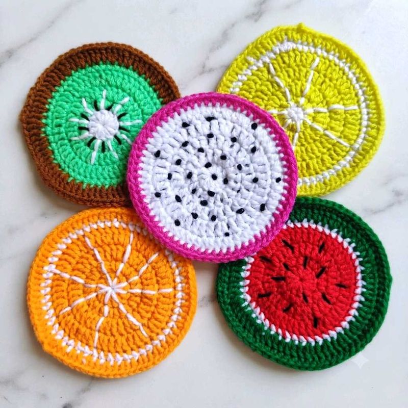 Any 2 Handmade Fruit Coasters Set