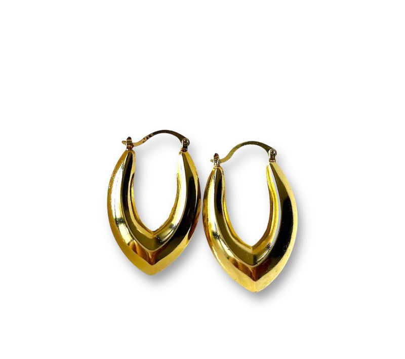 Anti Tarnished Big Diamond Hoops