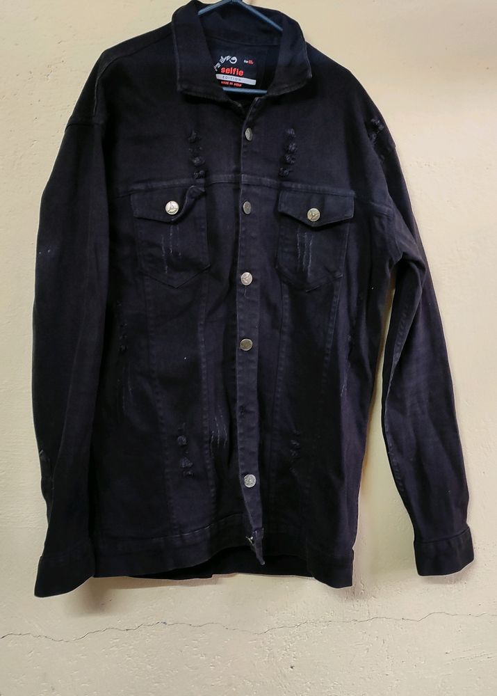 Black Denim Jacket For Men