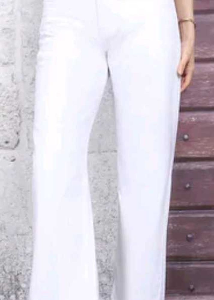 Classic White Flare Pants