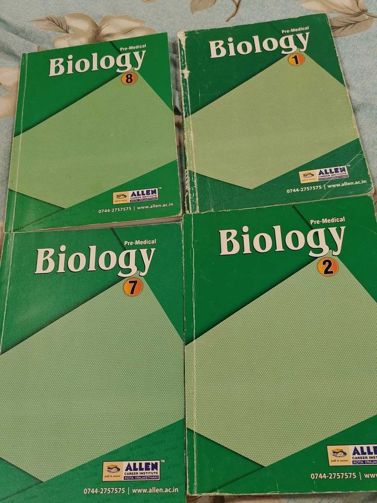 Pre-Medical Biology Books Set