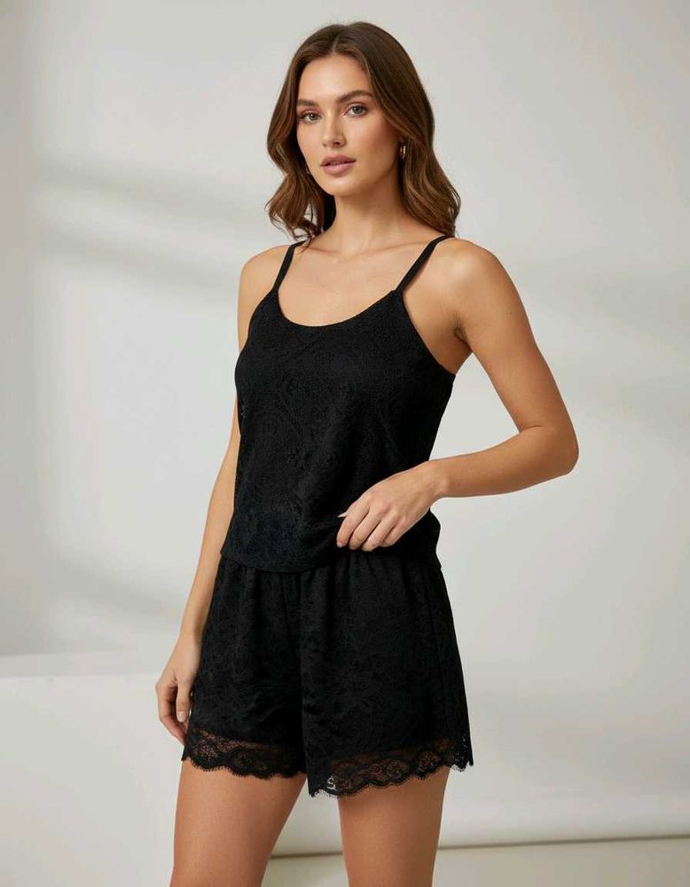 Black Lace Co-ord Set