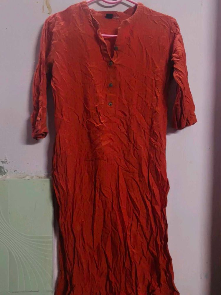 Orange Kurta