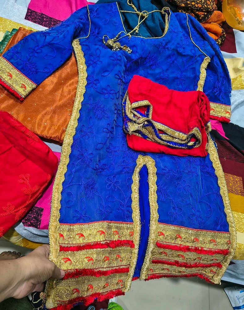 Suit with full flair palazzo