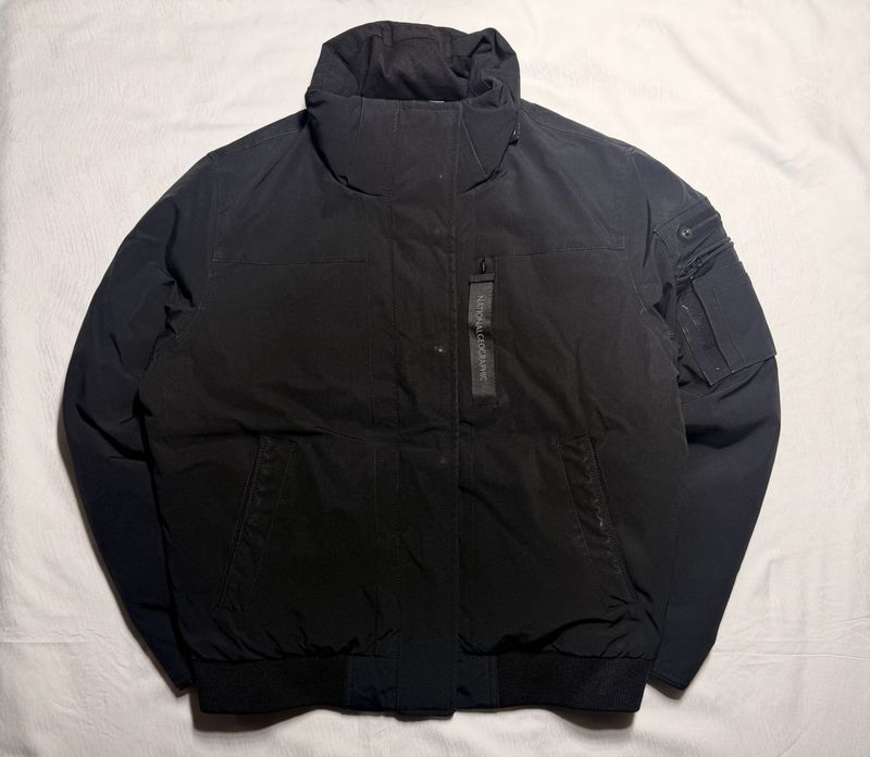 National Geographic Black Bomber Jacket