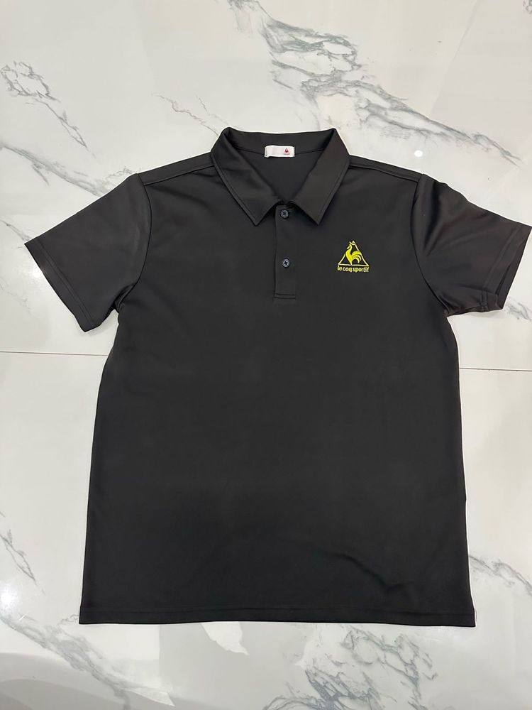 Le Coq Sportif Black Polo Shirt