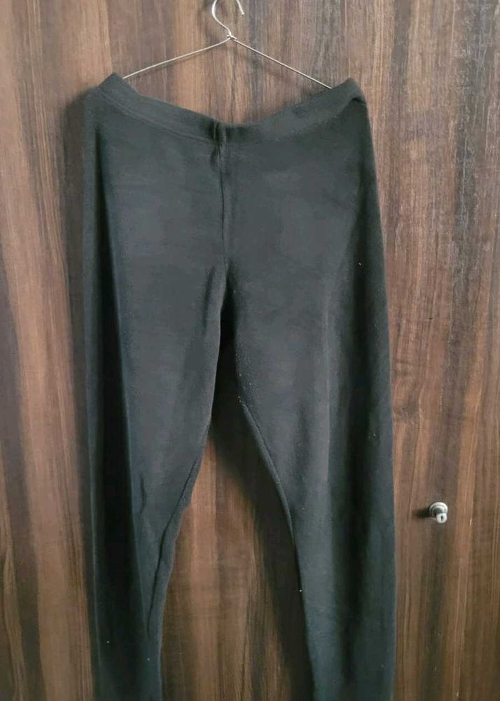 Bundle ..GO COLORS LEGGINGS BLACK AND BURGUNDY RED