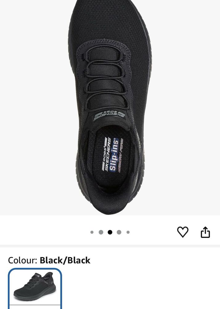 Skechers Bobs Slip-Ins Black Sneakers