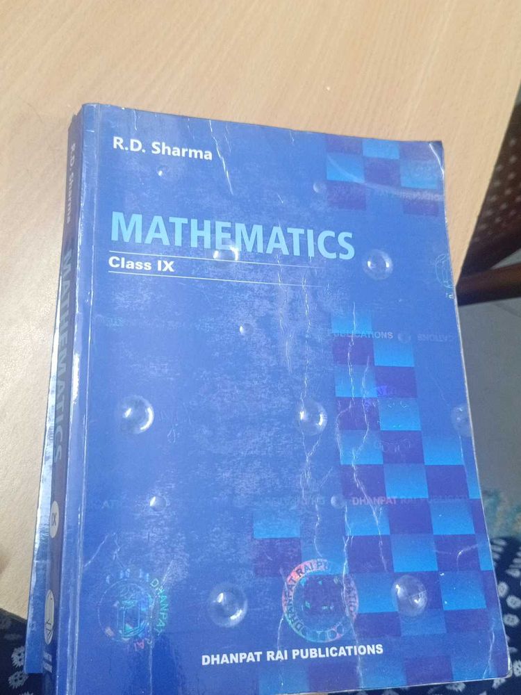 R.D. Sharma Mathematics Class IX Book