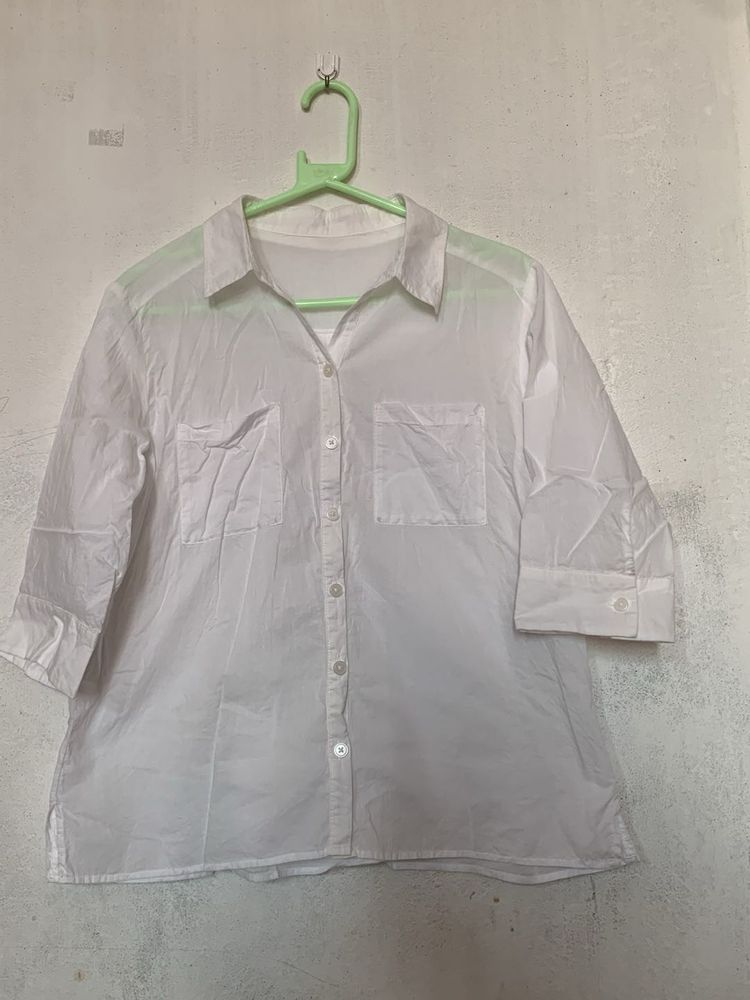 Classic White Collared Shirt