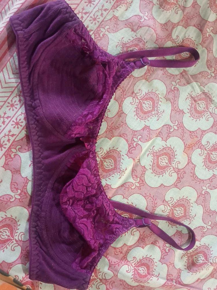 Purple Lace Bra