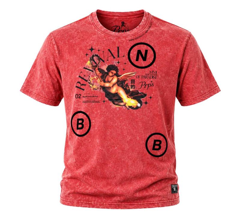 Red Graphic Print T-Shirt
