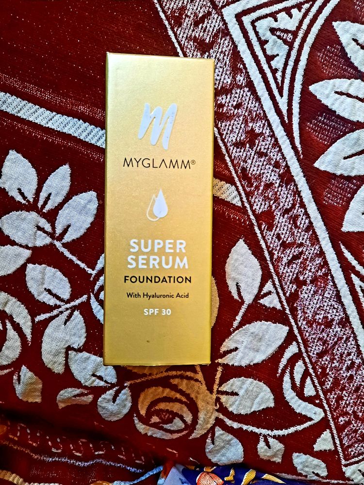 MY GLAMM SUPER SERUM FOUNDATION  With HYALURONIC  ACID SPF 30