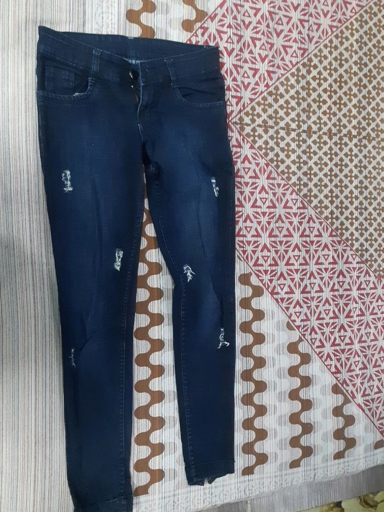 dark blue Jeans &amp; Trousers