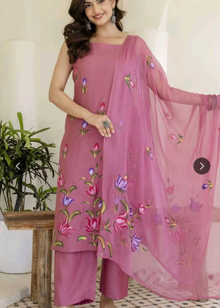 Elegant Pink Kurta Set with Dupatta