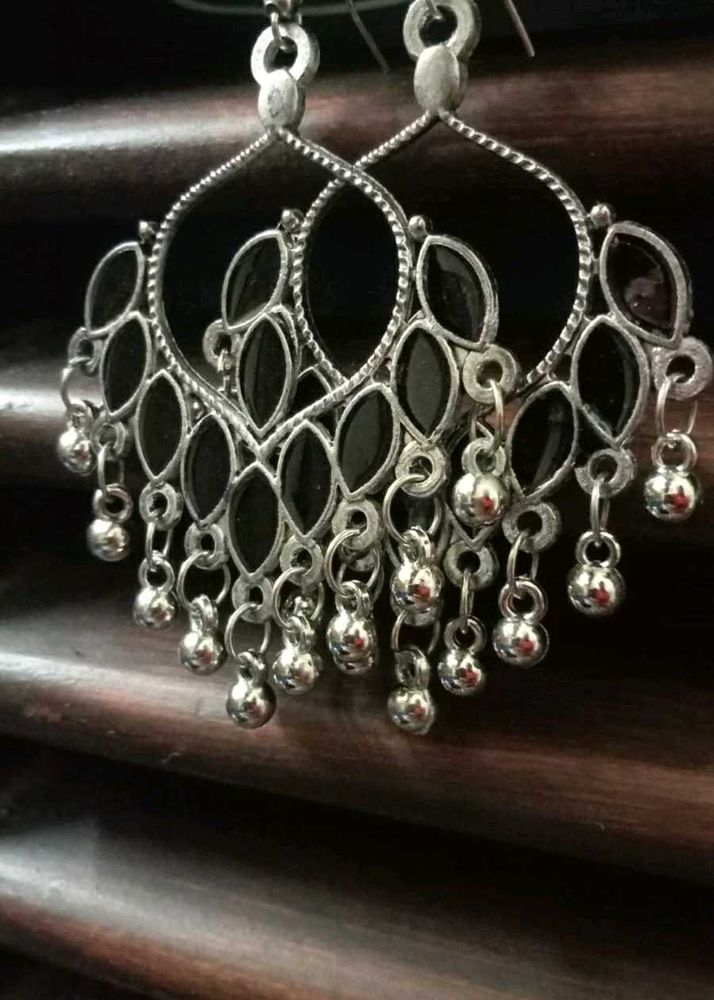 Dangling Silver Earrings