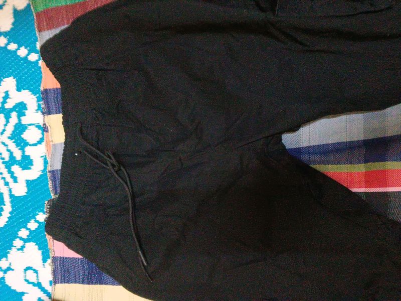 Black Cargo Pant Side Two Pockets
