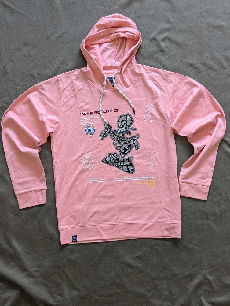 Pink Graphic Hoodie