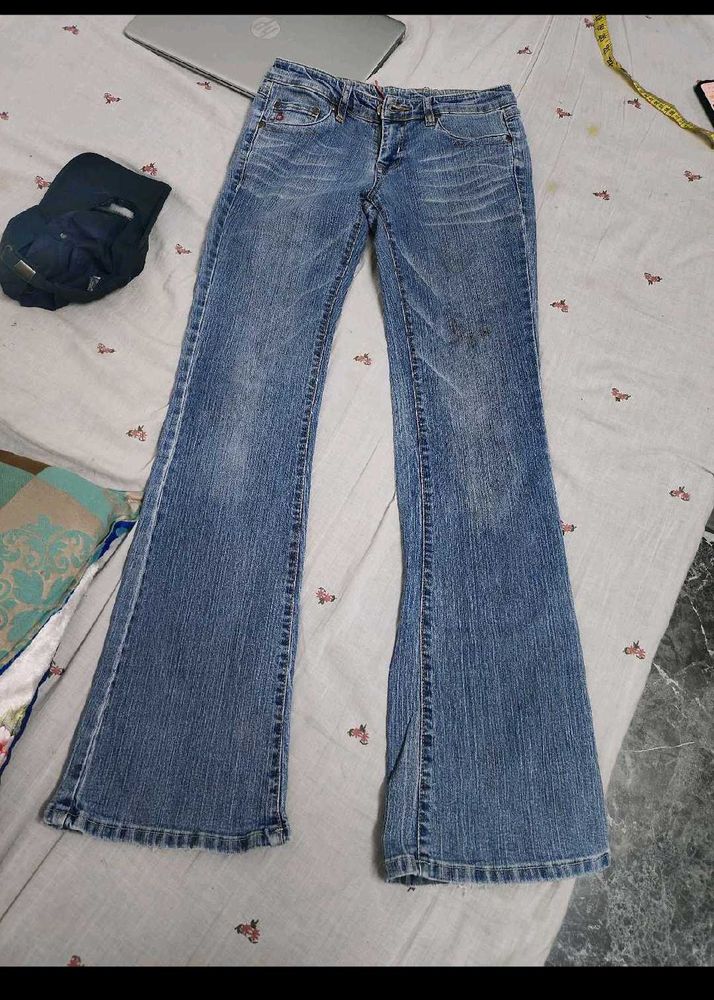 Women's Blue Flare Jeans