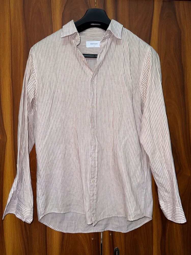 Men's Striped Casual Shirt | Size(Medium)