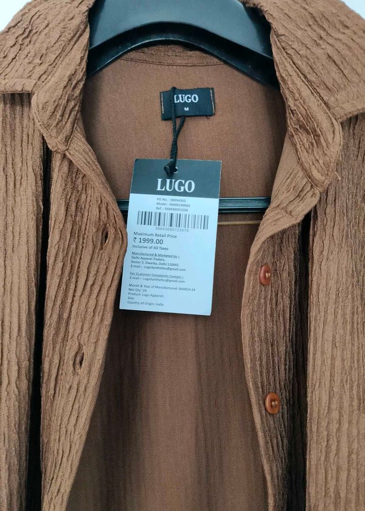 LUGO Crinkled Brown co-ord