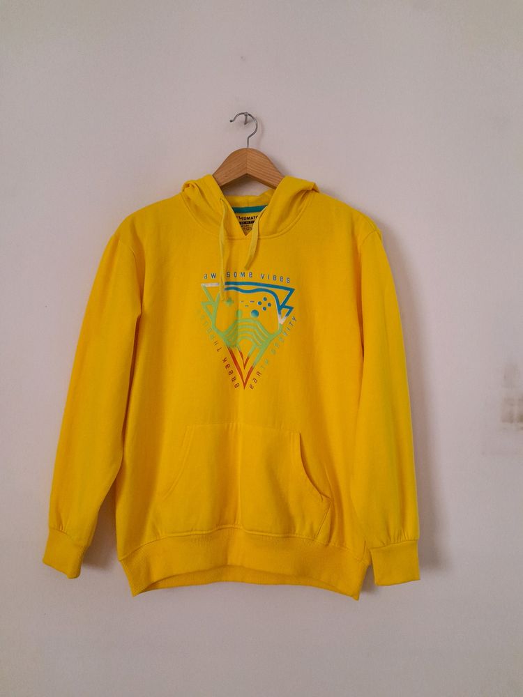 Yellow Printed Hoodie (Boy's)