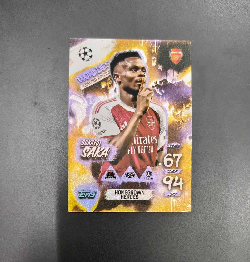 Bukayo Saka Limited Edition Trading Card
