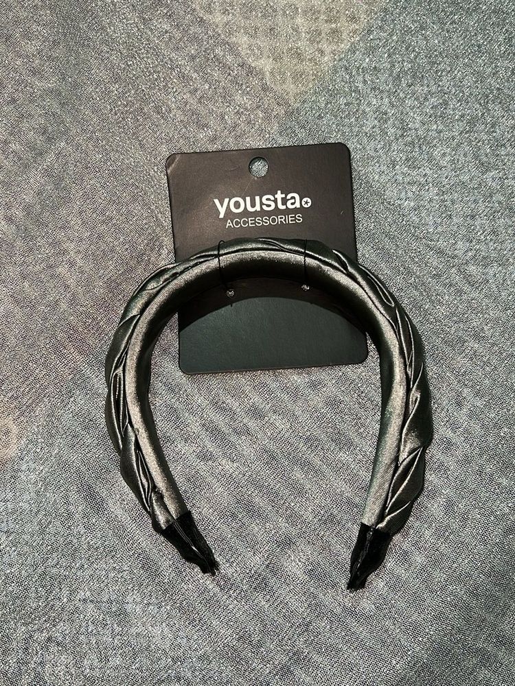 Satin Silverish Grey Headband