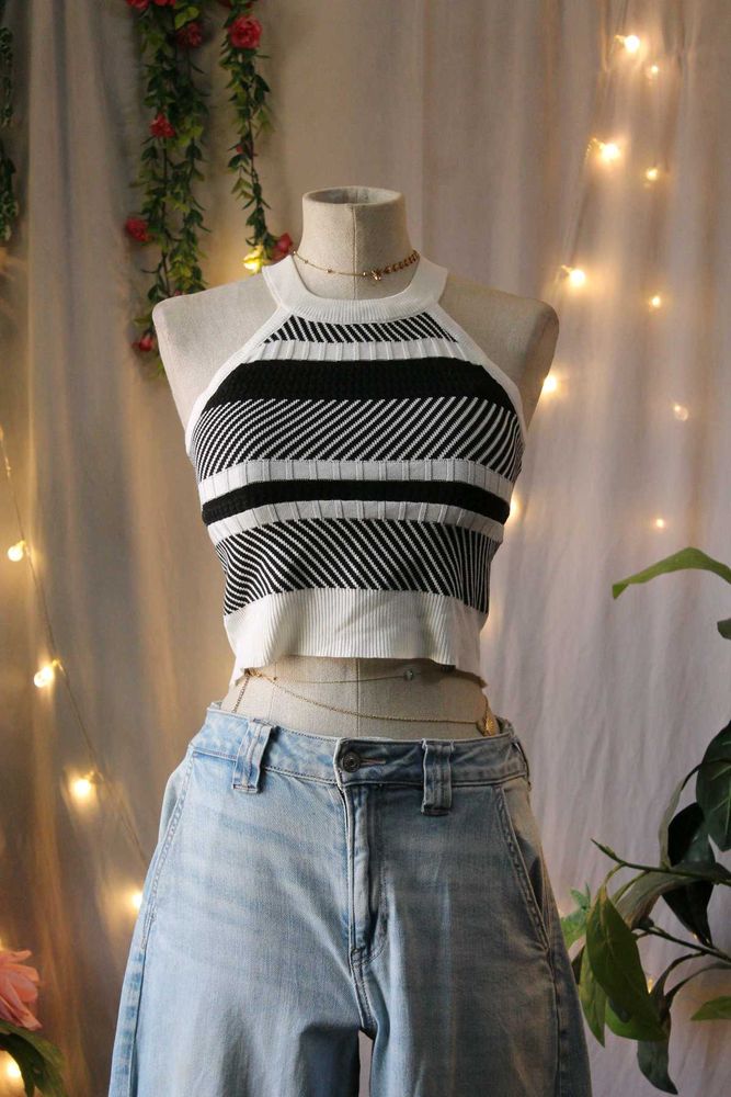 Striped Crop Top