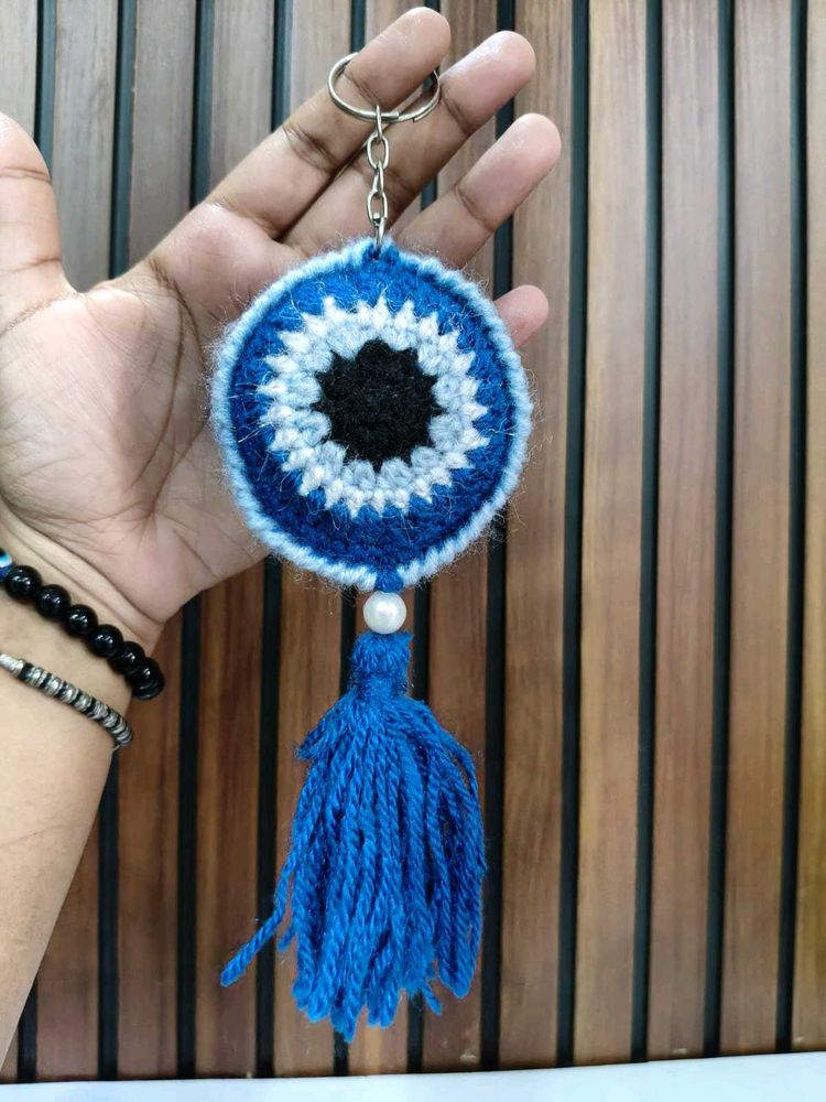 Evil Eye Keychain With Tassel