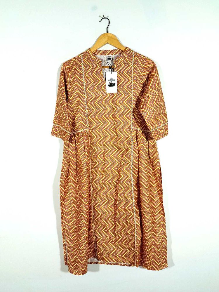 Yellow Printed Kurta For Women's