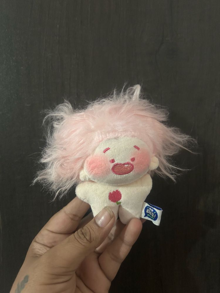 10cm messy-hair constellation plush keychain